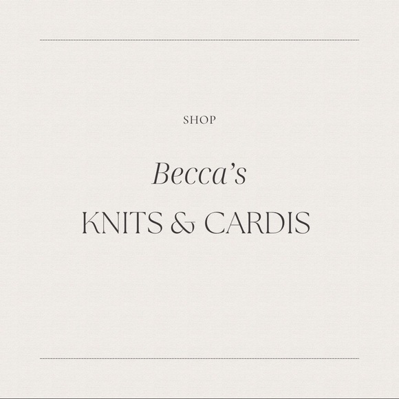 Becca’s Knits & Cardis - Picture 1 of 1